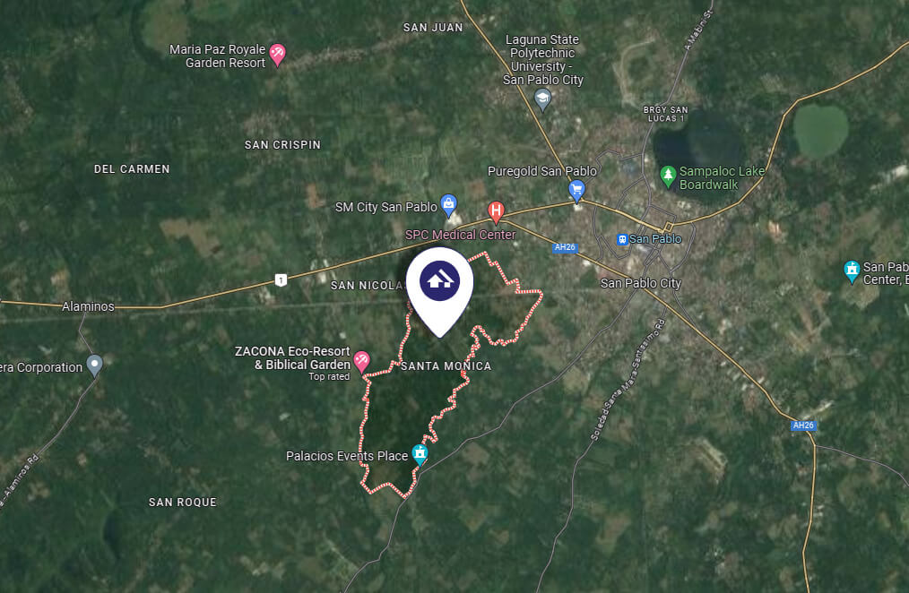 Sta. Monica, San Pablo City, Laguna for sale land asia